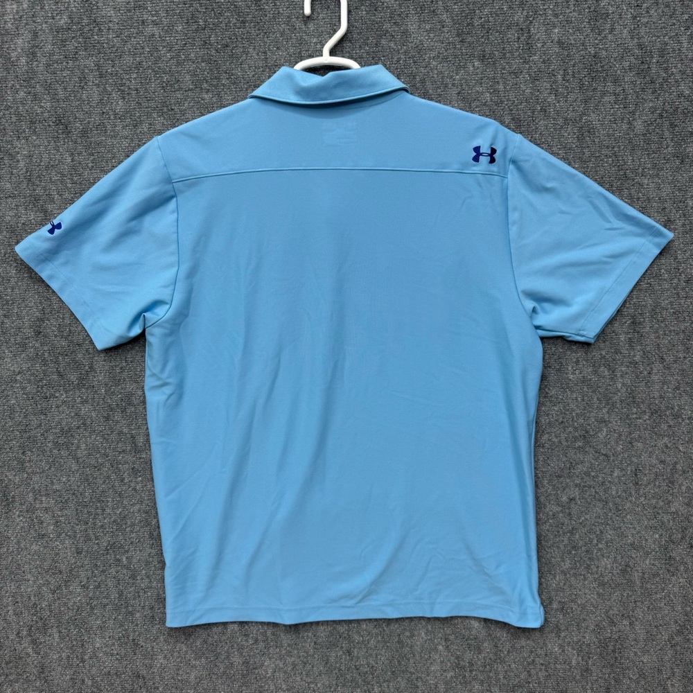Under Armour Heatgear blue golf polo double chest pocket Men's size XL - Picture 10 of 12